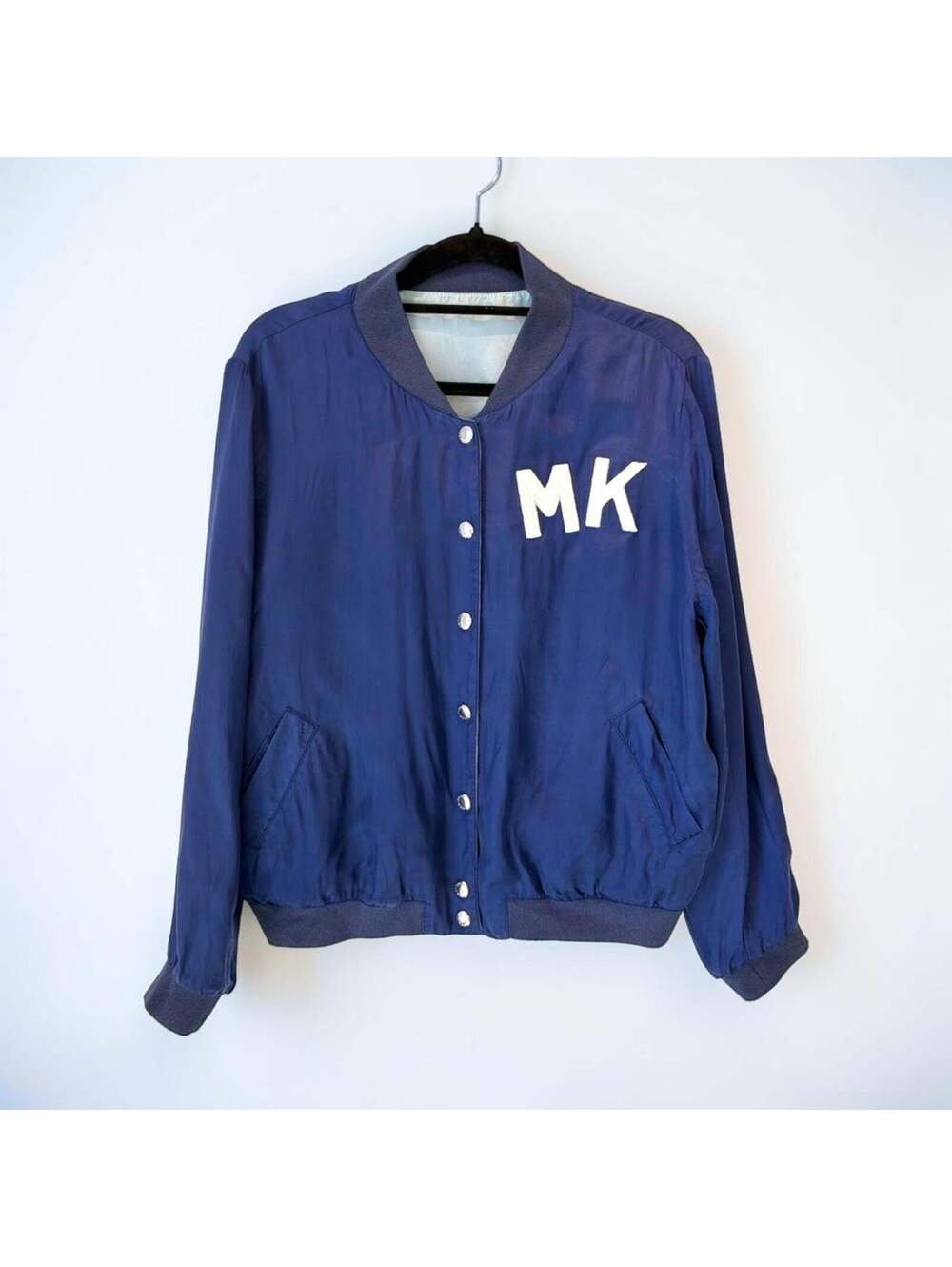 Maison Kitsuné Cupro Reversible Bomber Jacket — Size S